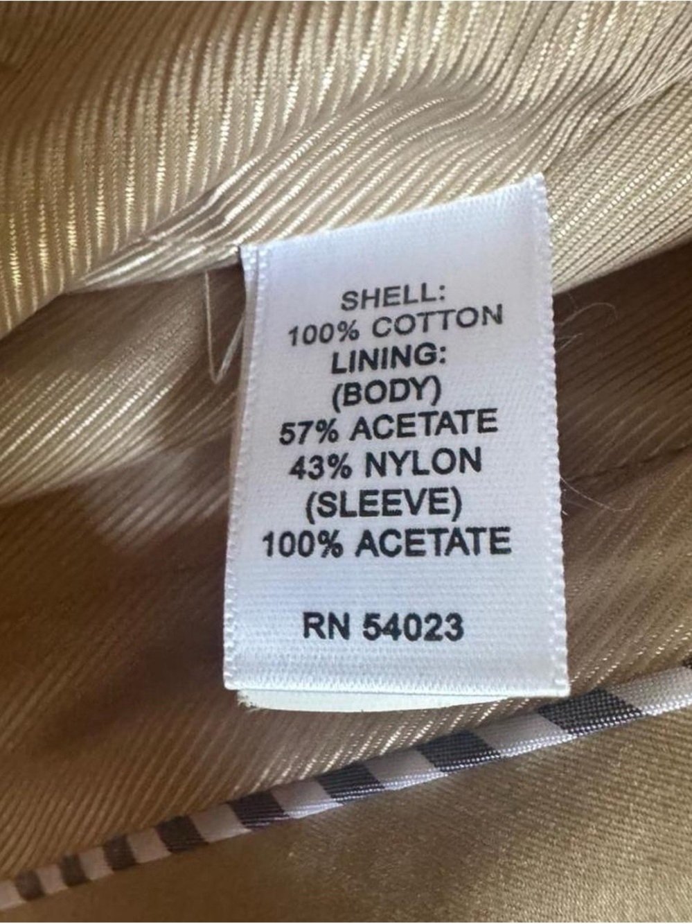 Banana Republic | Petite Double-Breasted Trench Coat | Khaki | Petite XS - Picture 6 of 8